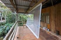 Yankuam Lodge: a very comfortable setting for night collecting on Rio Nangaritza, at about 1000m
elevation in Zamora-Chinchipe. We stayed there several nights waiting out some heavy rains during a
new moon. Rain, of course, only helps with light trapping